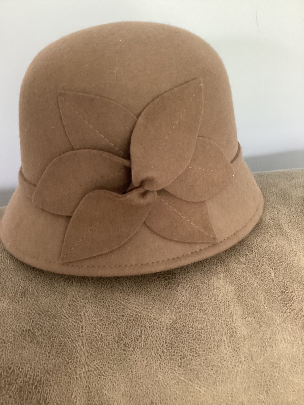 women’s wool camel hat Nine West